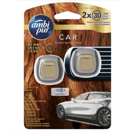 Oro gaiviklis automobiliams AMBI PUR Wood, 2X2ml