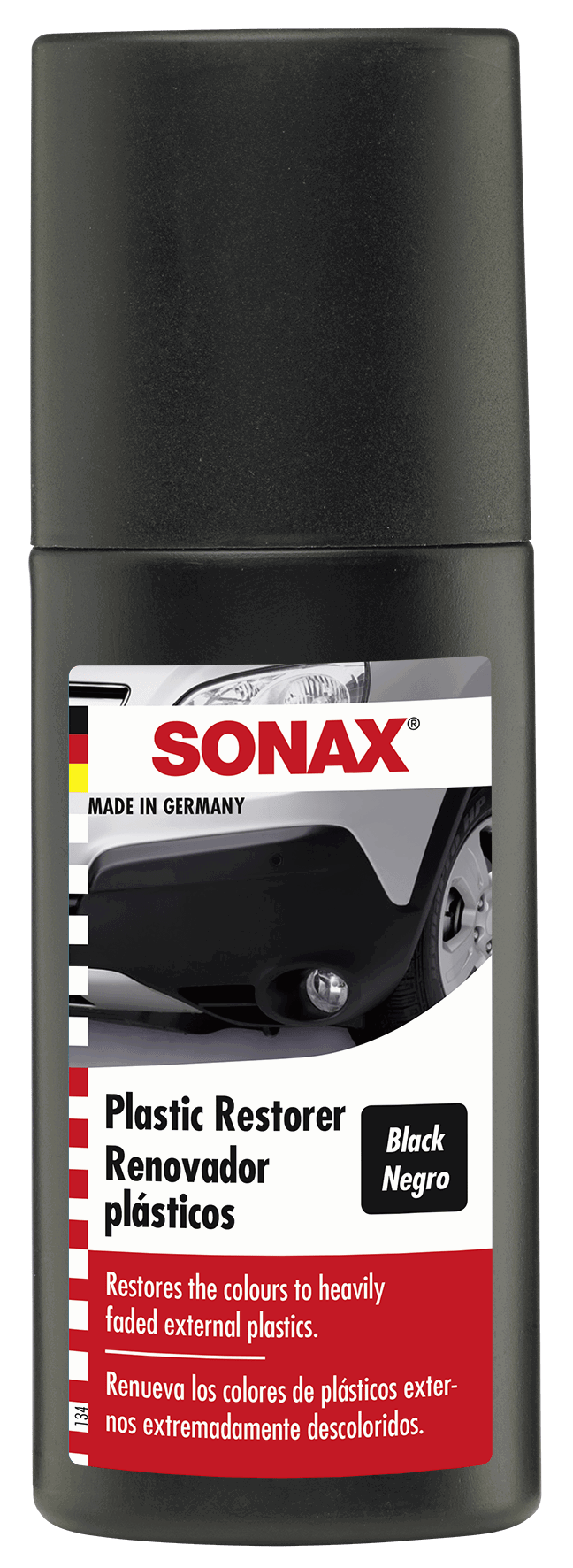 Plastiko juodintojas SONAX, 100ml
