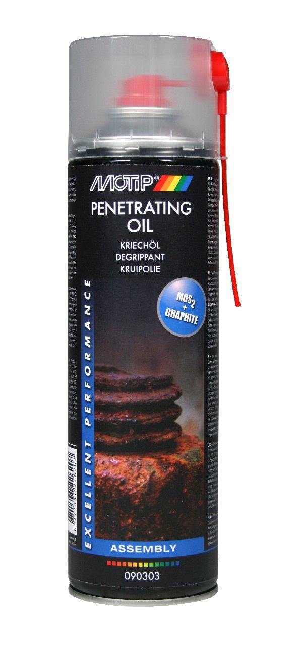 Varžtų atsukimą palengvinantis tepalas MOTIP Penetrating Oil, 500 ml