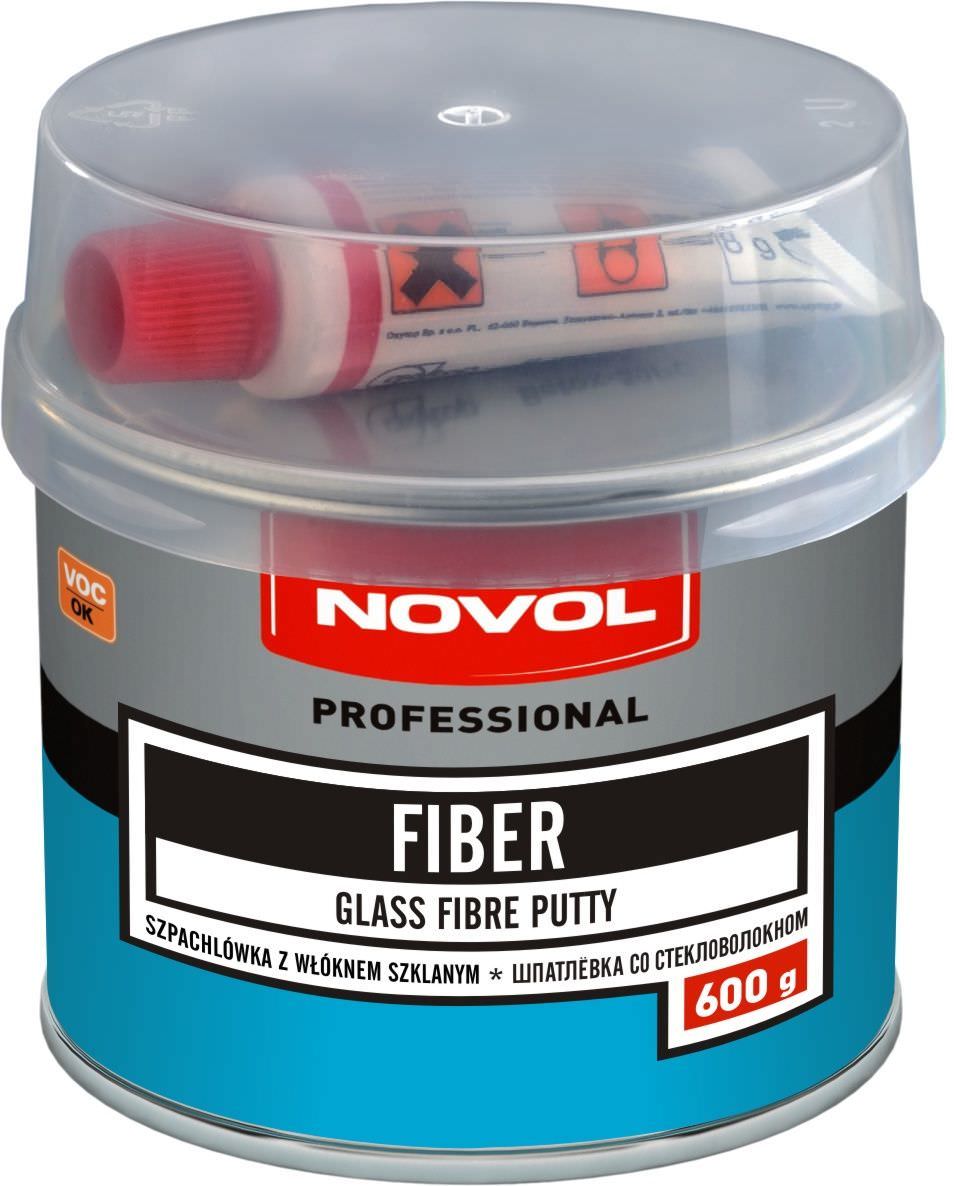 Automobilinis glaistas NOVOL Fiber, su stiklo audiniu, 600 g