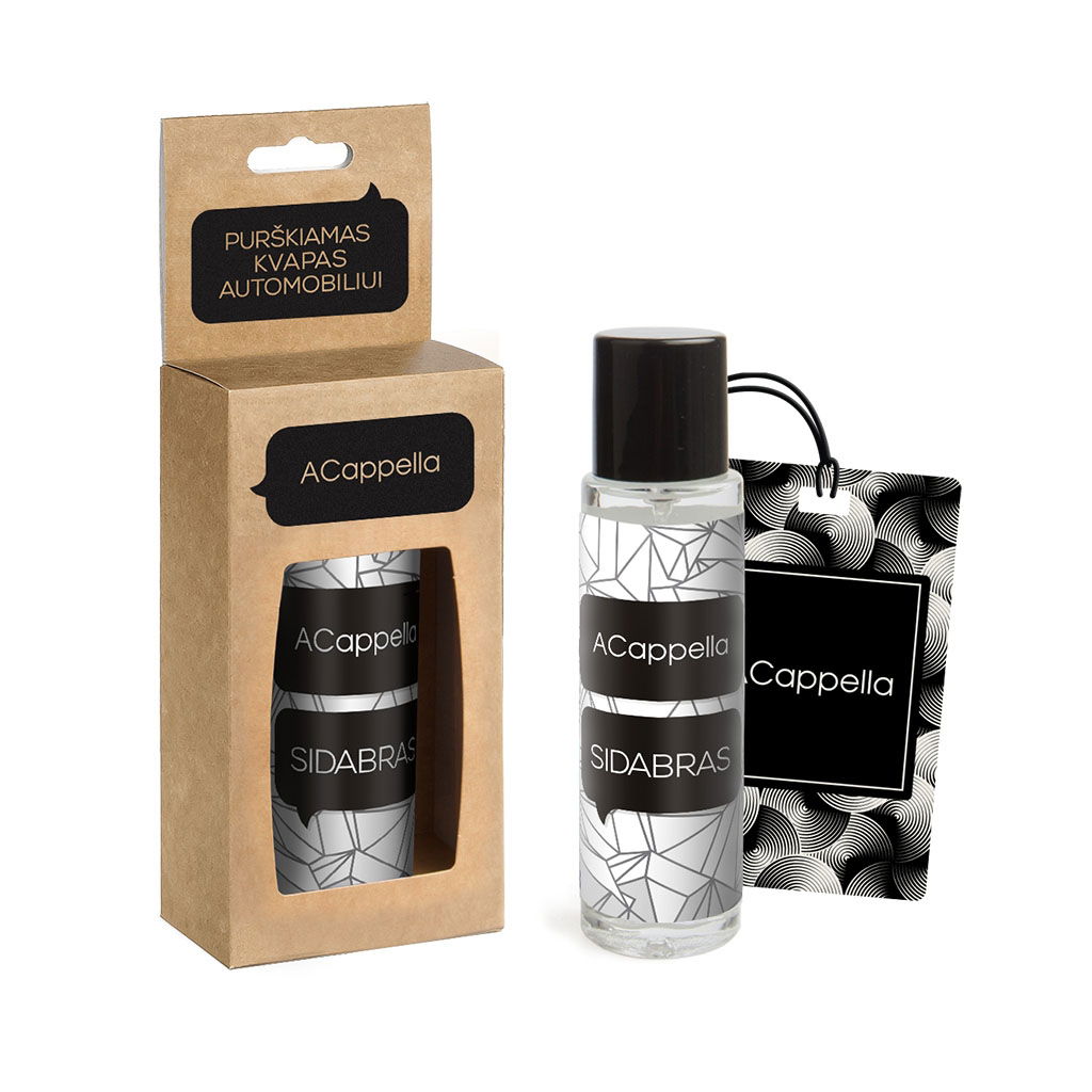 Automobilinis oro gaiviklis ACAPPELLA Sidabras, purškiamas, 50 ml