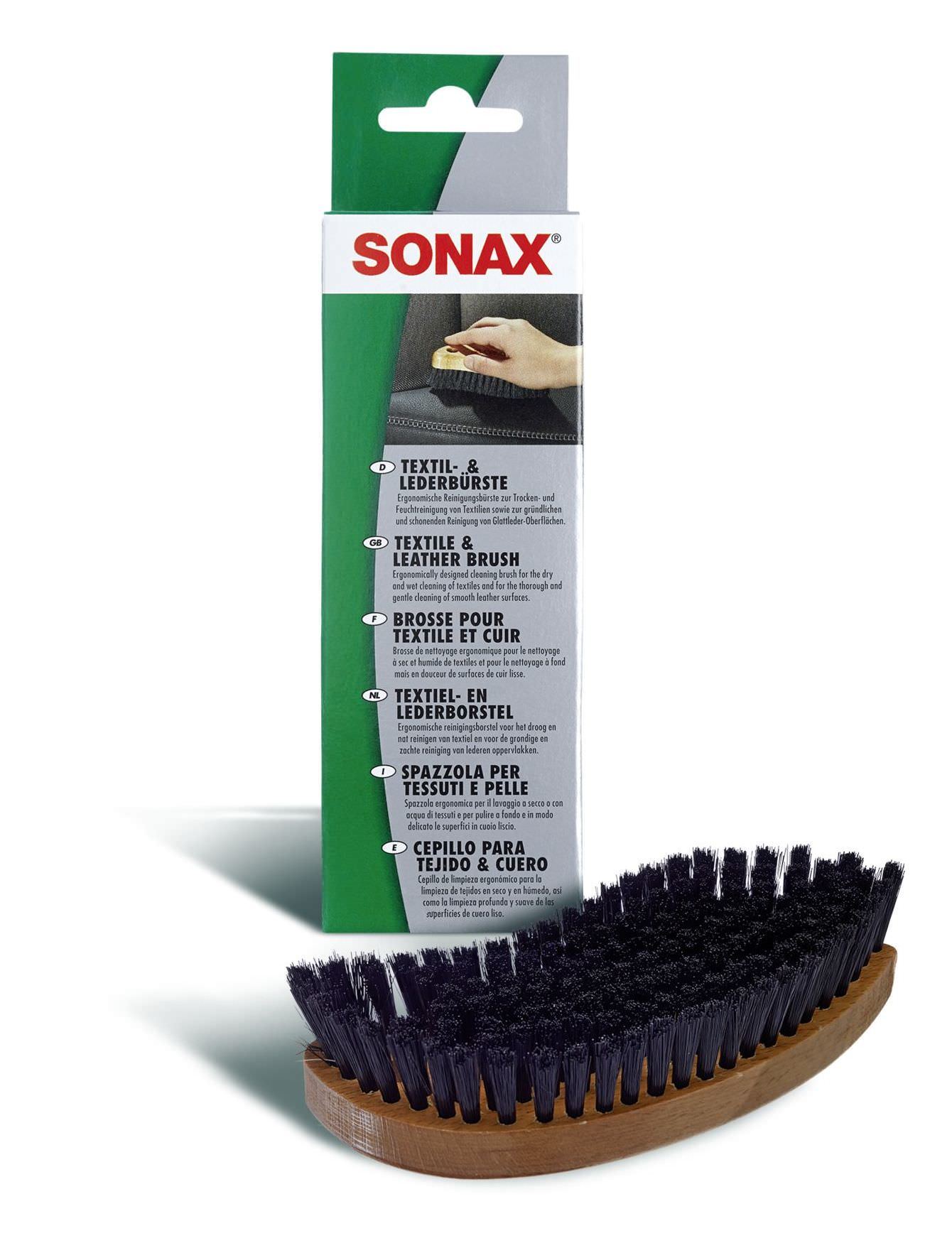 Šepetys SONAX, 19 x 6,5 cm, odai ir tekstilei