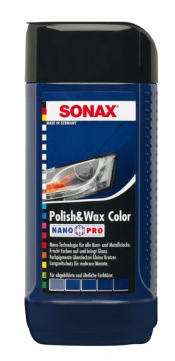 Polirolis su vašku SONAX, mėlyna sp., 250 ml