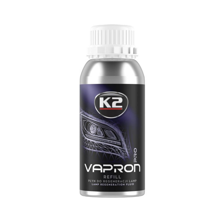 Pakartotinai pripildytas priekinių žibintų regeneracijos skysčio virdulys K2 Vapron, 600ml