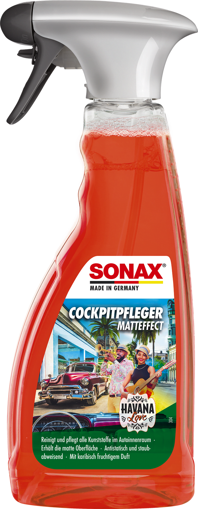 Matinis prietaisų skydelio valiklis SONAX  "Havana Love", 500ml