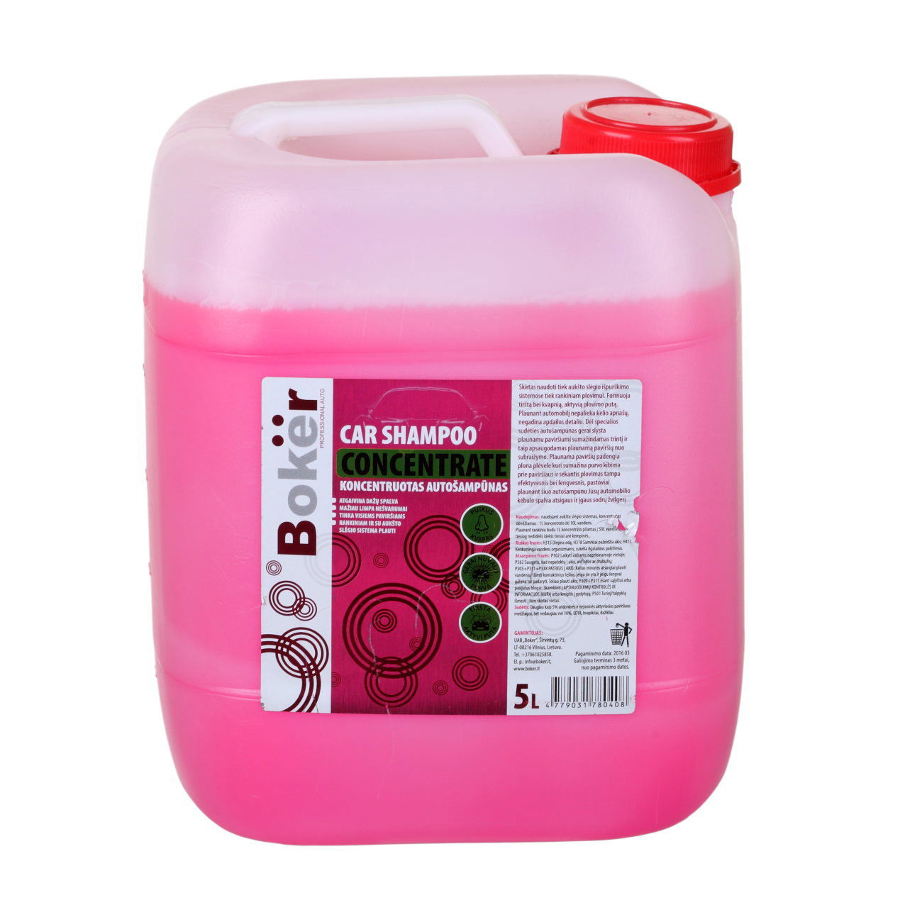 Automobilinis šampūnas BOKER, 5 l