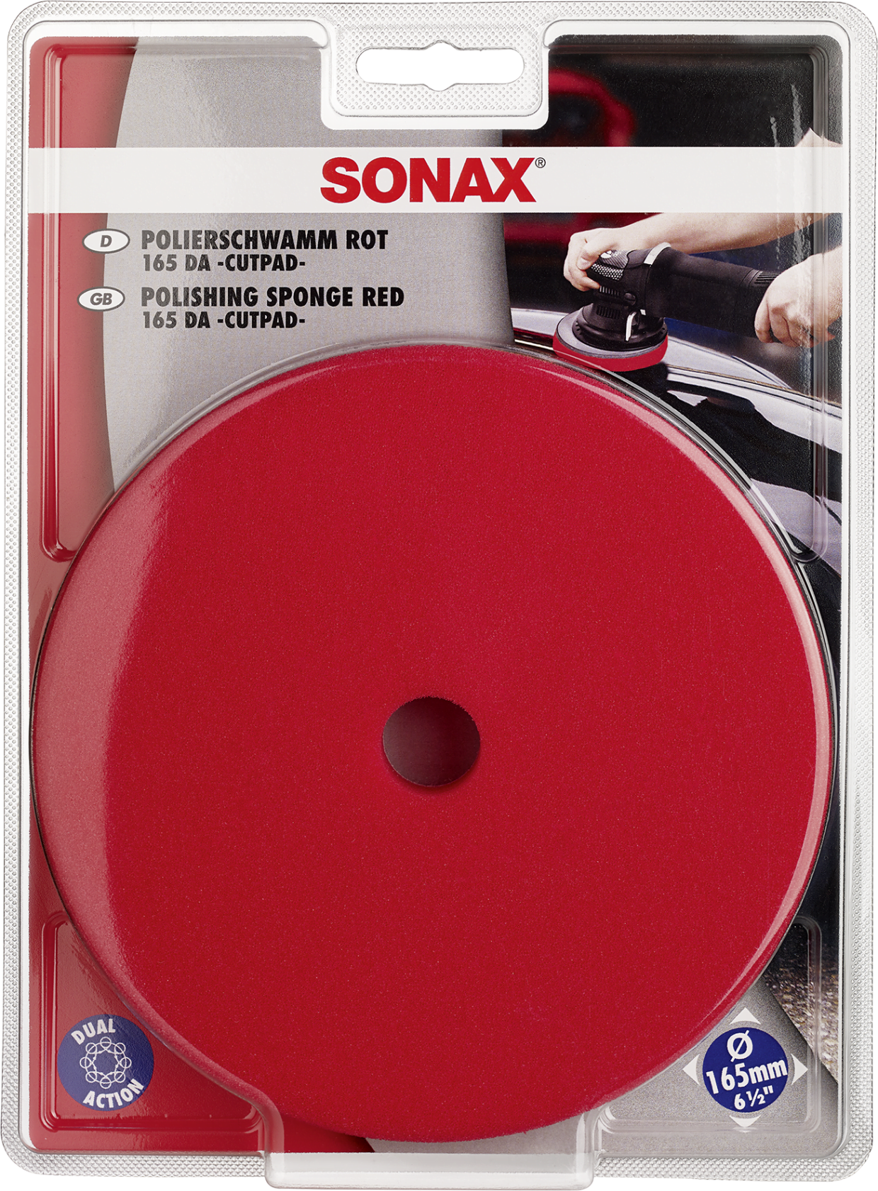 Kietas poliravimo padas orbitinei mašinėlei SONAX, 165mm