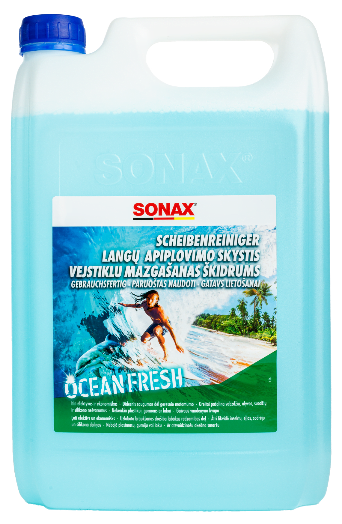 Vasarinis langų apiplovimo skystis SONAX Ocean Fresh, 4L