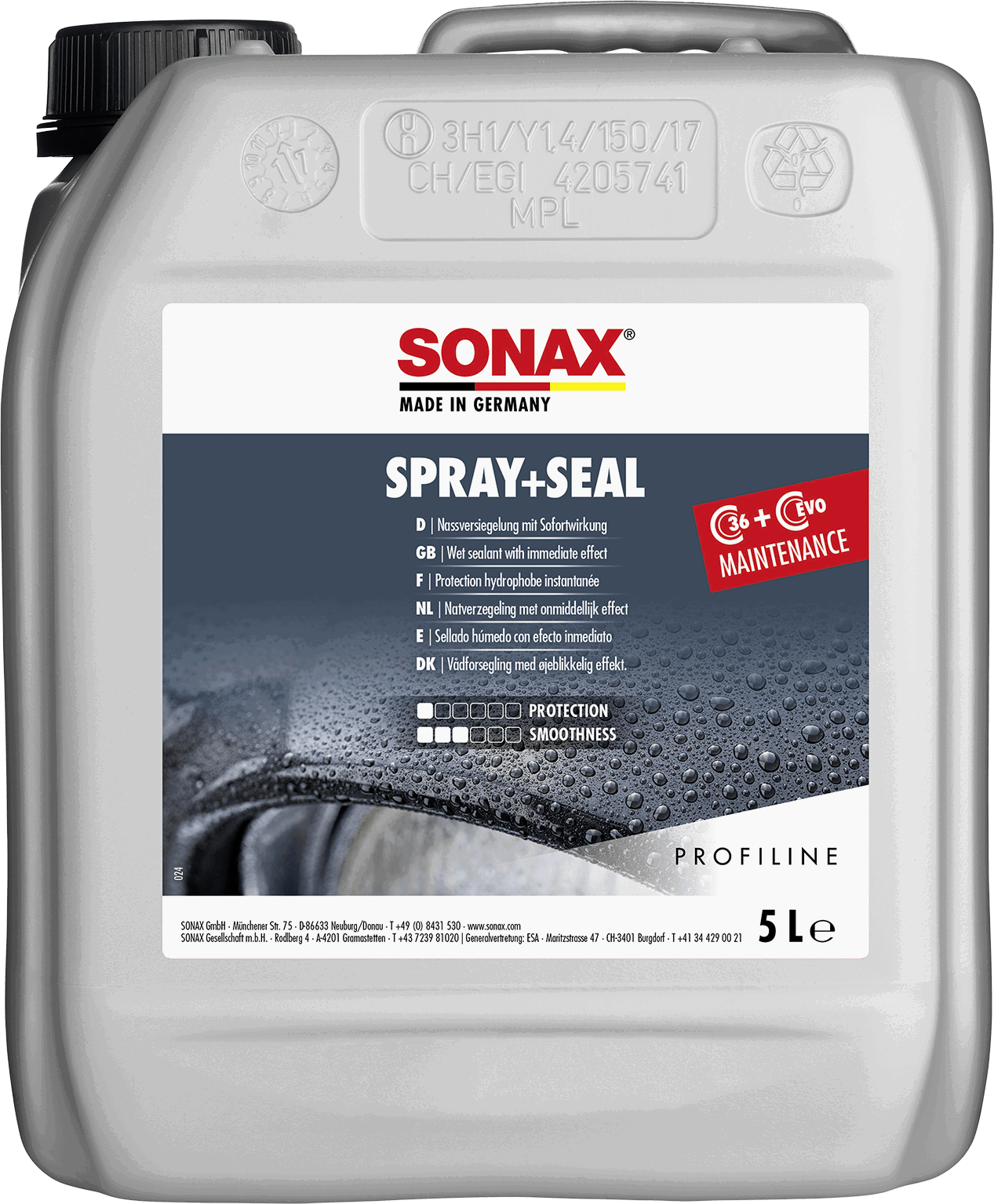Purškiama kėbulo apsauga SONAX PROFILINE  "Spray and Seal", 5L