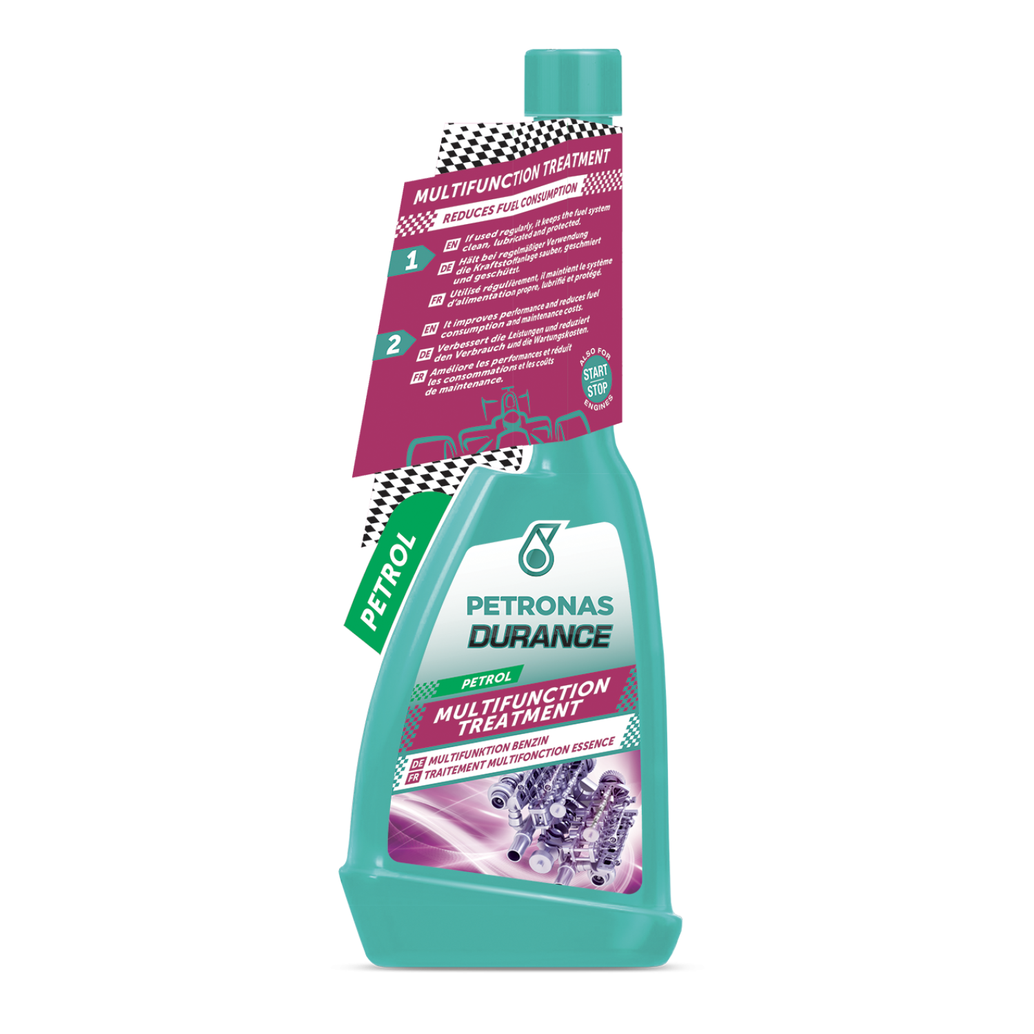 Benzininio kuro priedas PETROL DURANCE "MULTIFUNCTION TREATMENT", 250 ml