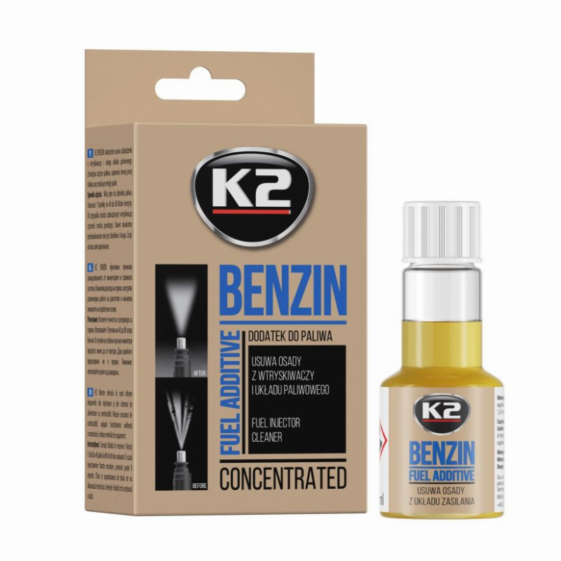 Purkštukų ir kuro sistemos valiklis BENZIN, 50 ml