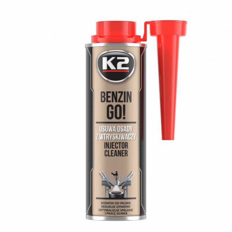 Purkštukų valiklis K2 BENZIN GO!, 250 ml