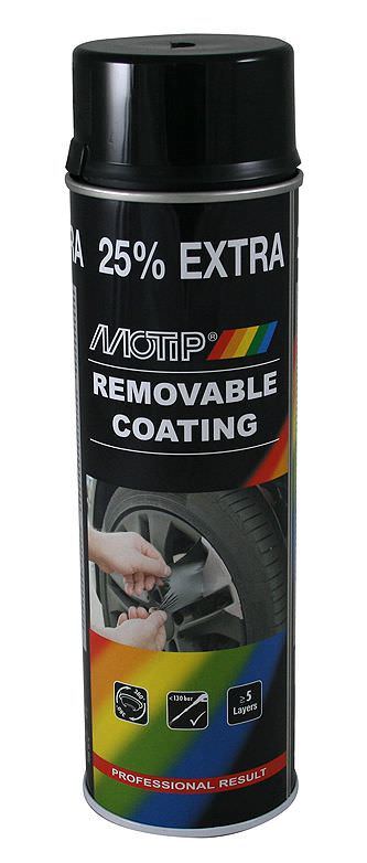 Akriliniai nulupami dažai MOTIP, blizgūs, juoda sp., 500 ml