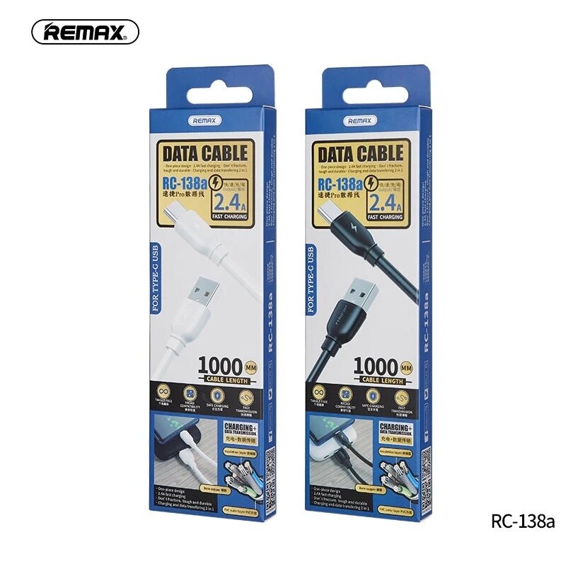 Kabelis Remax-RC-138A Type-C, 1 m
