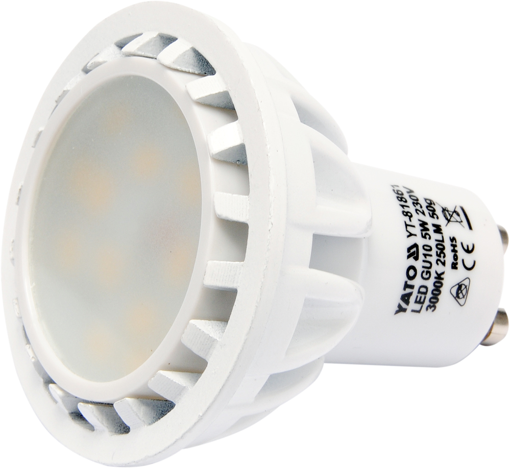 Lemputė LED GU10 230V 5W 250LM WW (YT-81861)