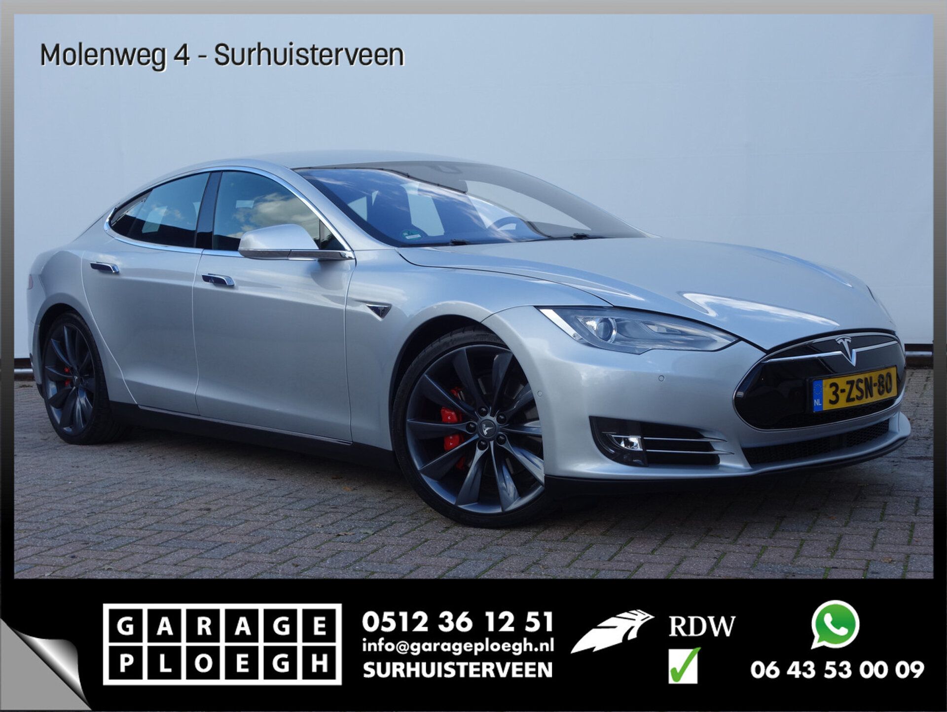 Tesla Model S 2015 Pilka