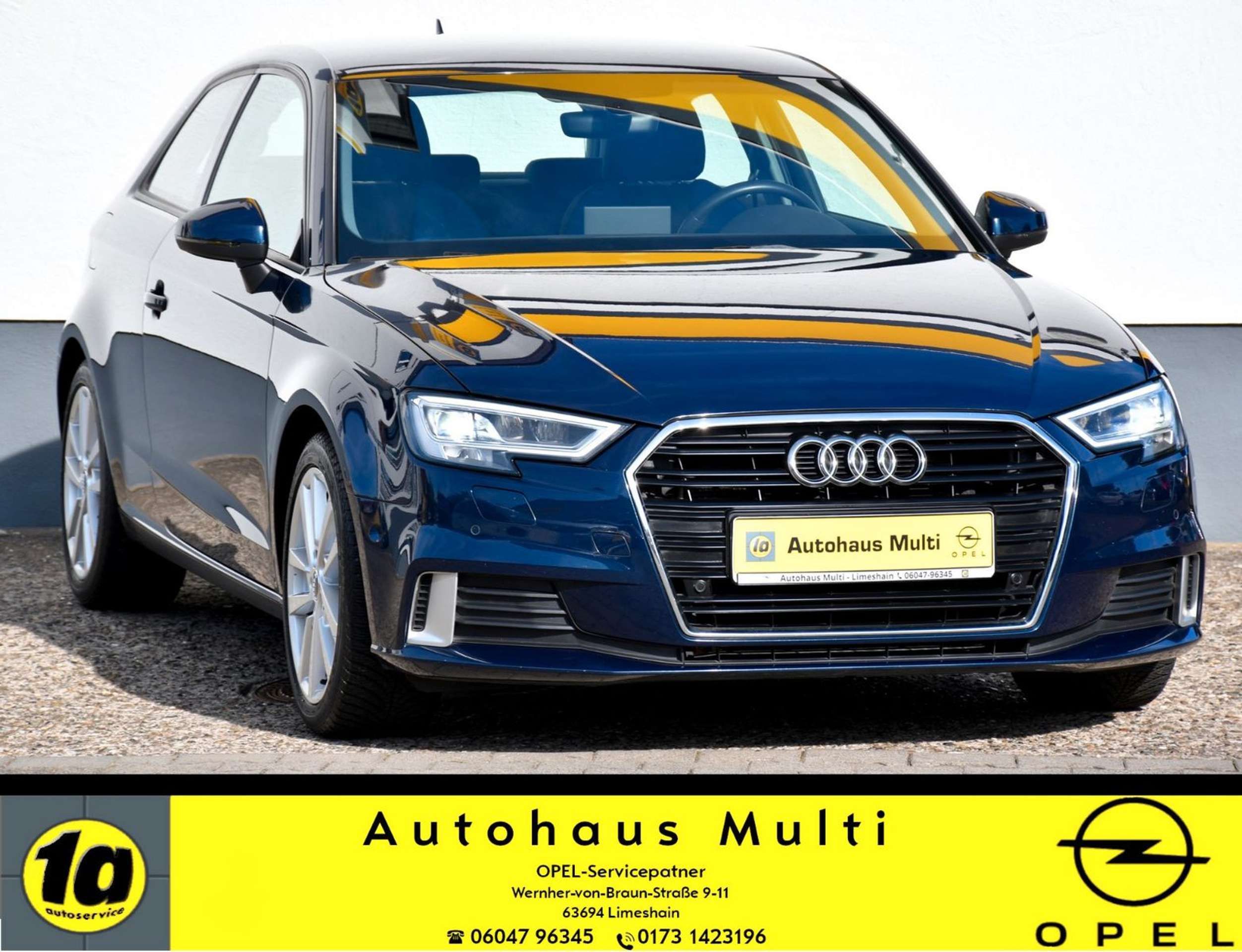 Audi A3 2017 Mėlyna