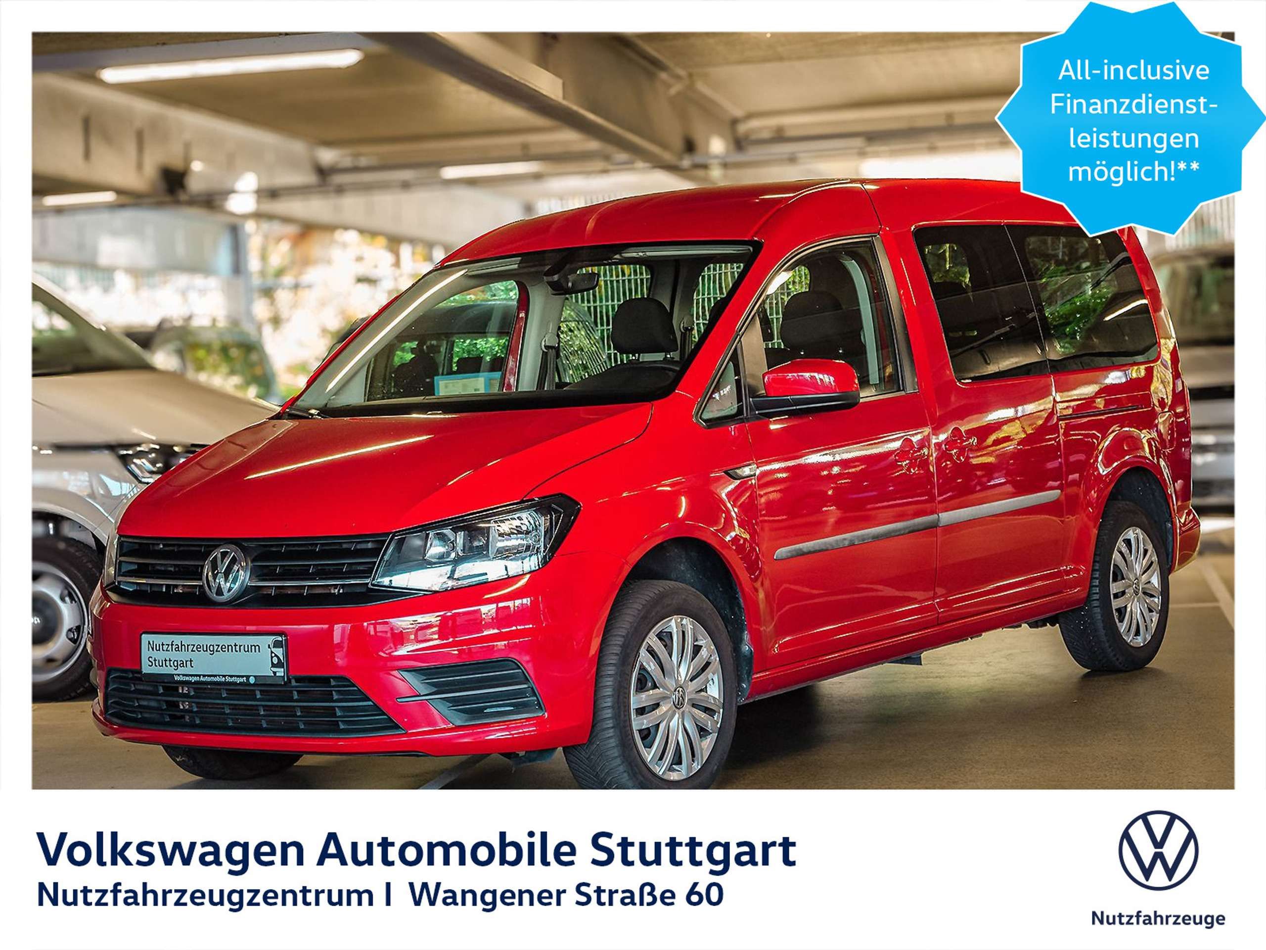 Volkswagen Caddy 2019 Raudona