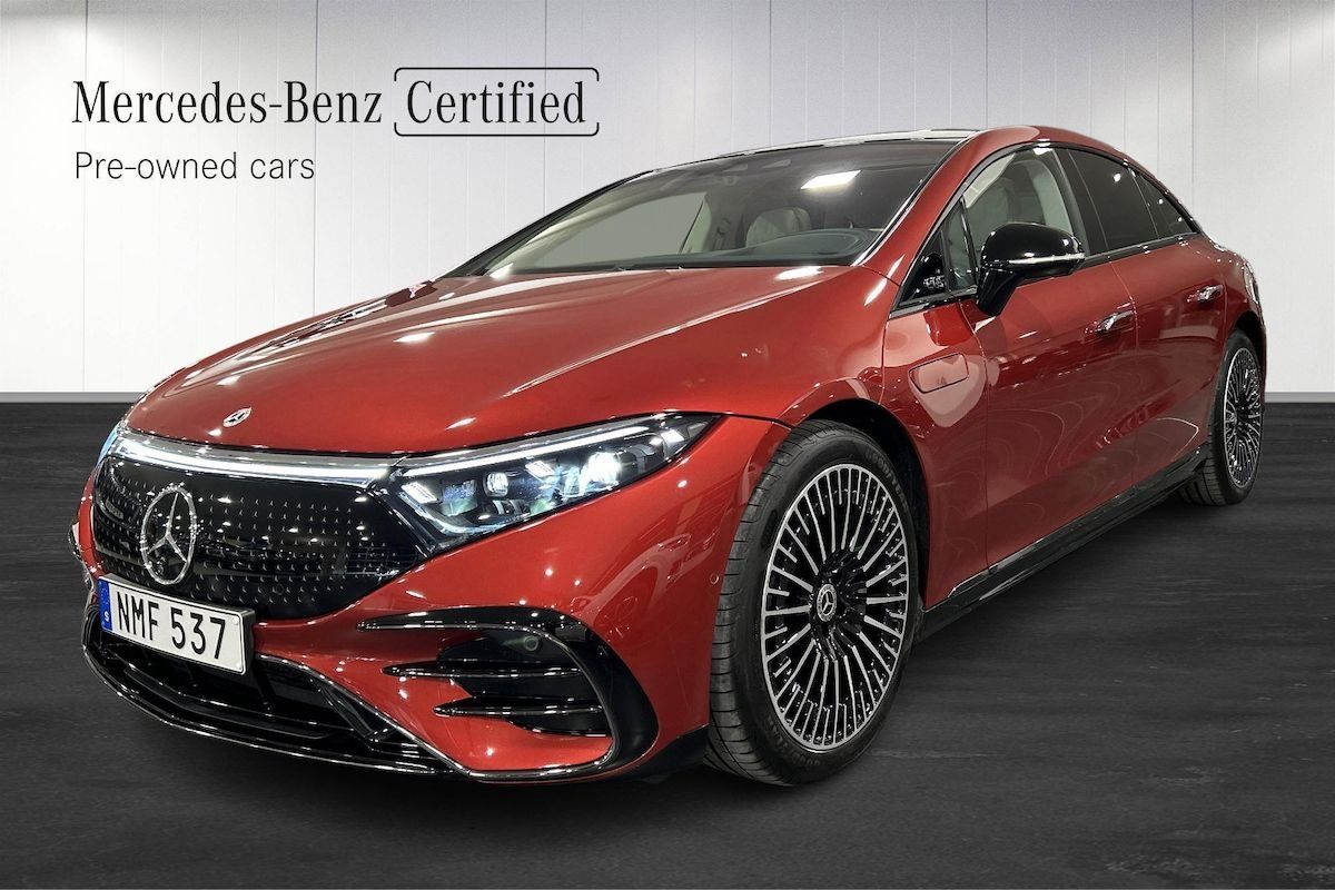 Mercedes-Benz EQS 2022 Raudona