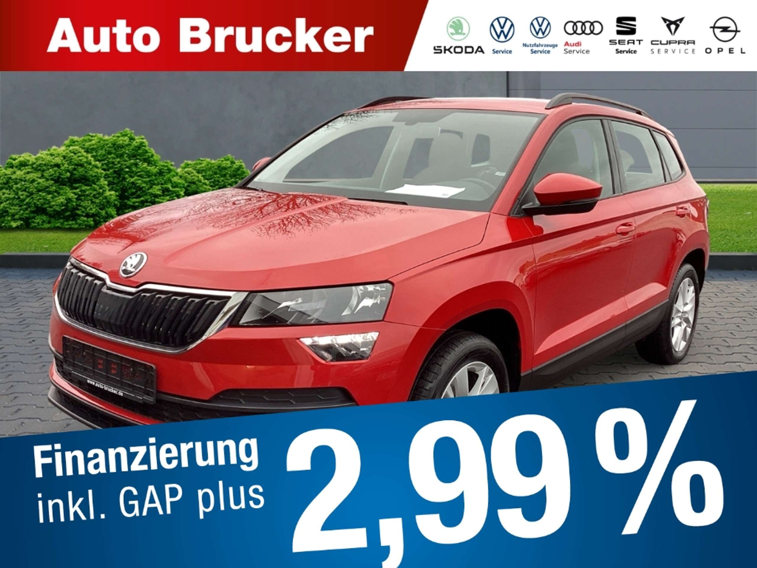 Skoda Karoq 2018 Raudona