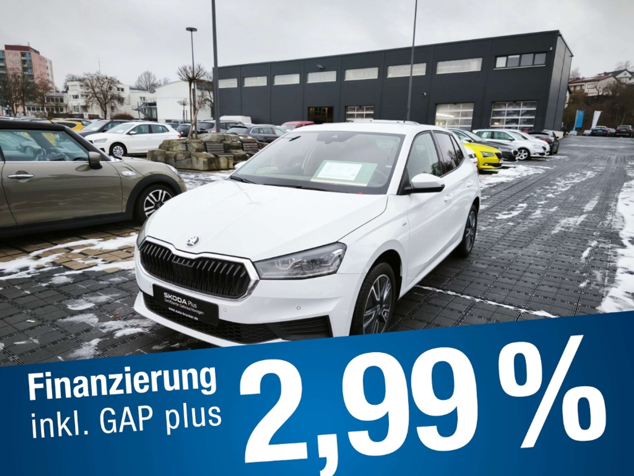 Skoda Fabia 2023 Balta