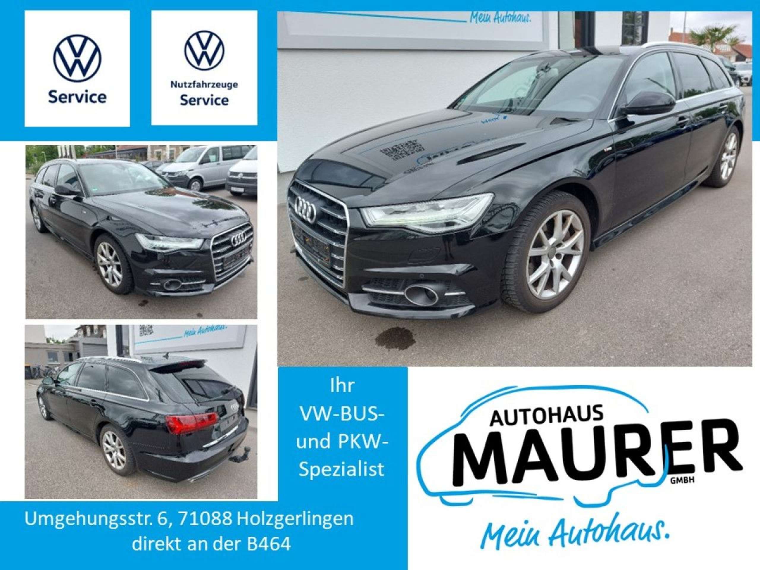 Audi A6 2017 Juoda