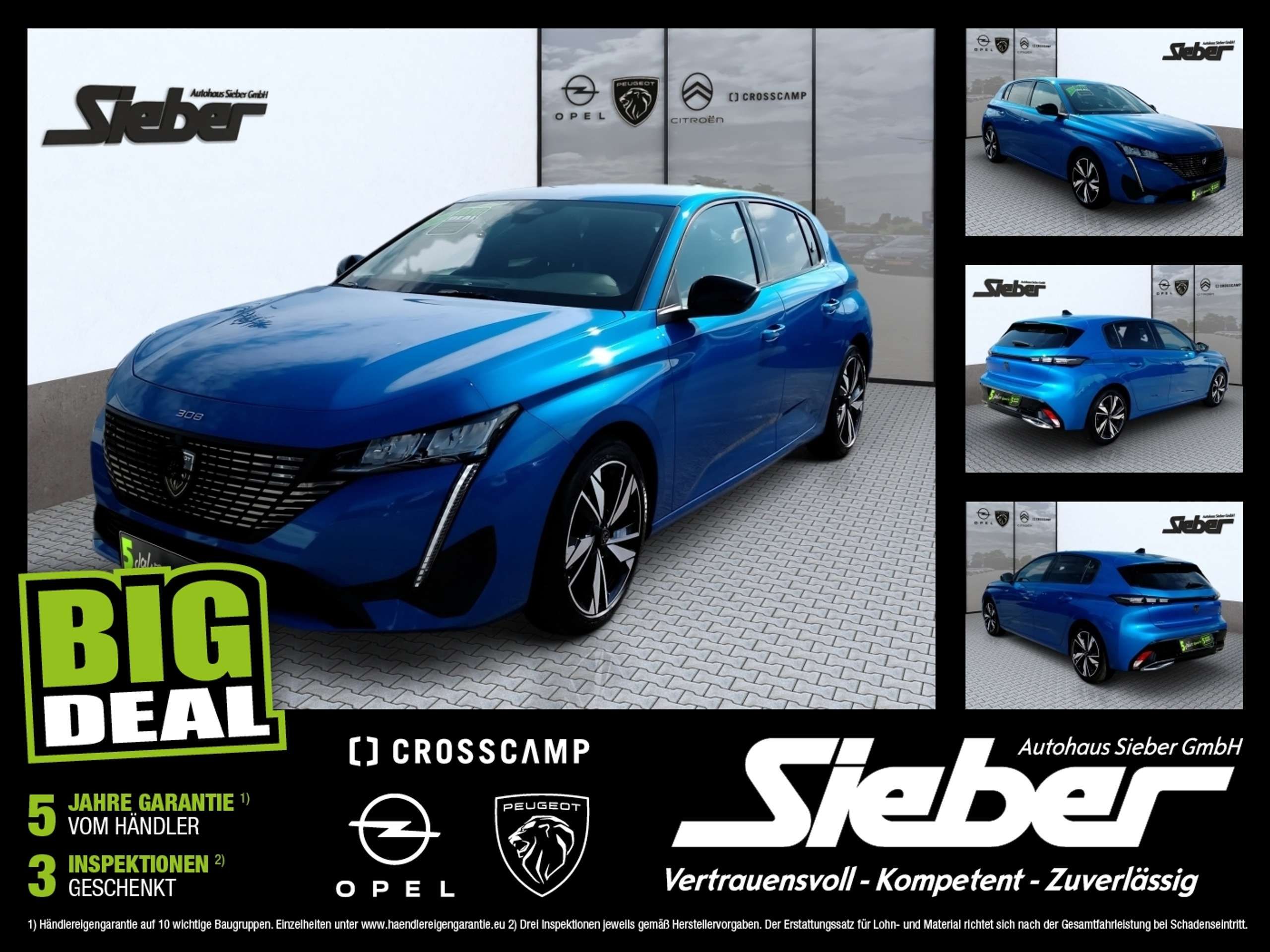 Peugeot 308 2022 Mėlyna