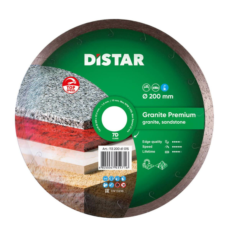 11320061015 DISTAR GRANITAS PREMIUM DIAMOND TARGET 200 x 1,8 x 10 x 25,4