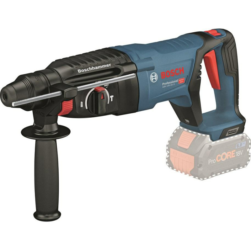 0611916000 BOSCH.HAMMER DRILL GBH 18V-26 D SOLO 2.5J DĖKLAS