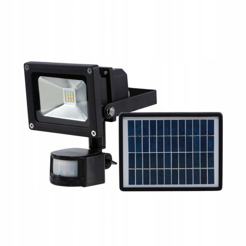 VO1875 VOLTENO REFLEKTOR LED    9W RUCH+PANEL SOLAROWY AKUMULATOROWY 900lm