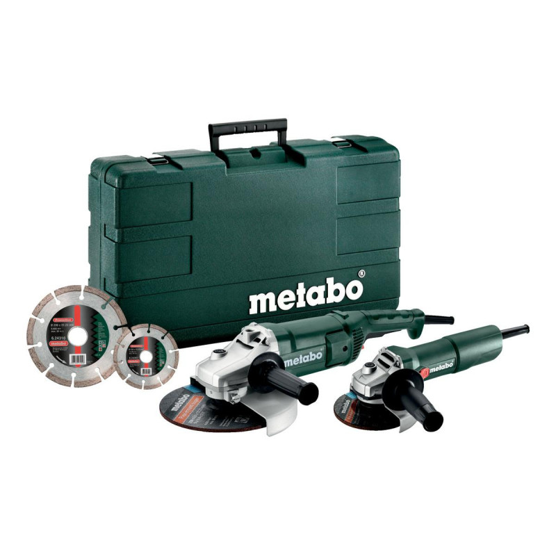 685172510 METABO.COMBO RINKINYS WE2200-230+W750-125 + 2 DEIMANTINIAI DISKAI ...