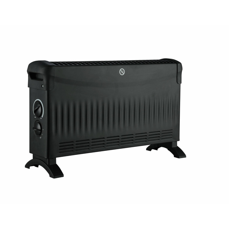 VO2456 VOLTENO KONVEKTORIUS BASIC 2000W SU 750W/1250W/2000W ORO TIEKIMU. BLACK