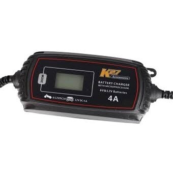 K27 akumuliatorių pakrovėjas 4A 6/12V LCD