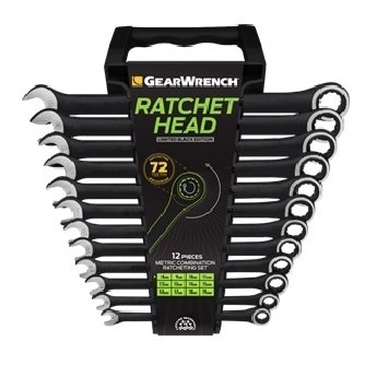 GEARWRENCH Kombinuotų raktų su terkšle rinkinys 12vnt. (8-19)