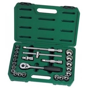 SATA 1/2" Galvučių rinkinys 24vnt.