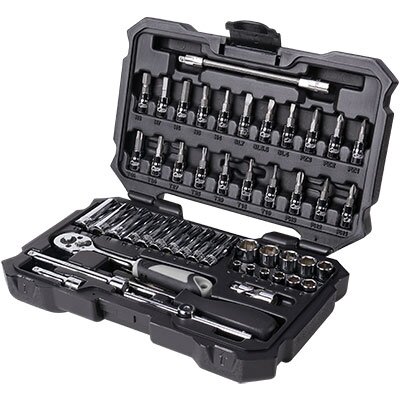 BOXO BLACK Galvučių profesionalus rinkinys 1/4" 53 vnt.