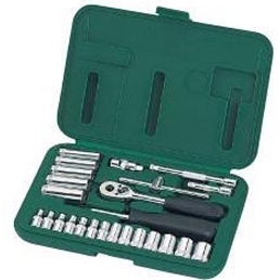 SATA 1/4" Galvučių rinkinys 25vnt