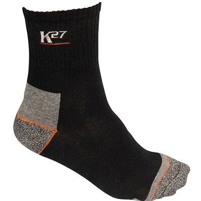 K27 Darbo kojinės. Sudėtis: 80% medvilnė, 15% nailonas, 5% elastanas. Dydis 43-45