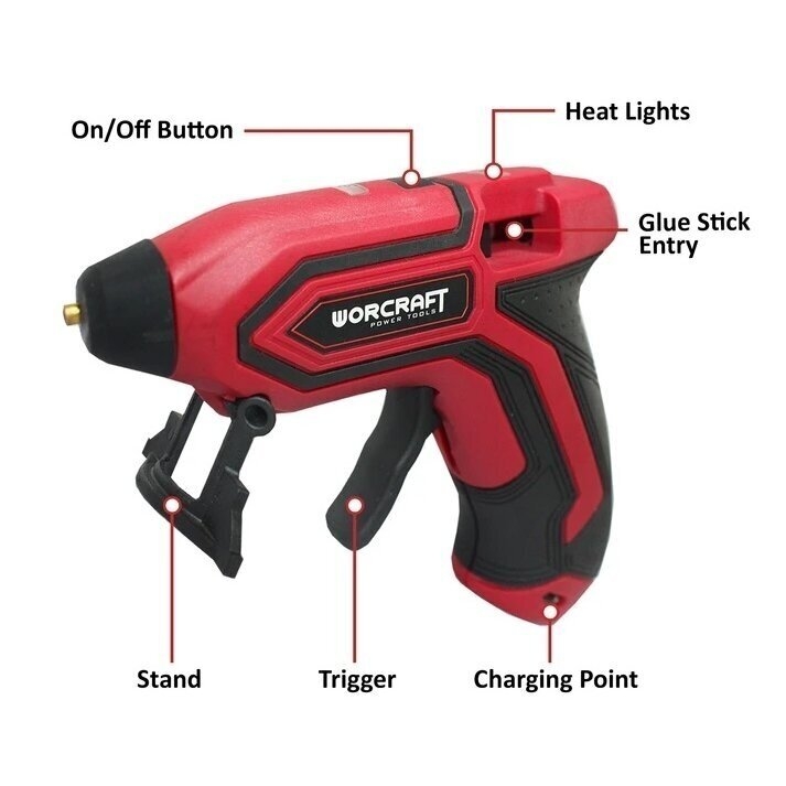 WORCRAFT AKUMULIATORINIS KLIJŲ PISTOLETAS 3.7V LI-ION