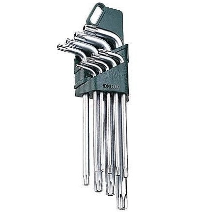 SATA L-tipo šešiakampių TORX raktų rinkinys 9vnt. (T10-T50)