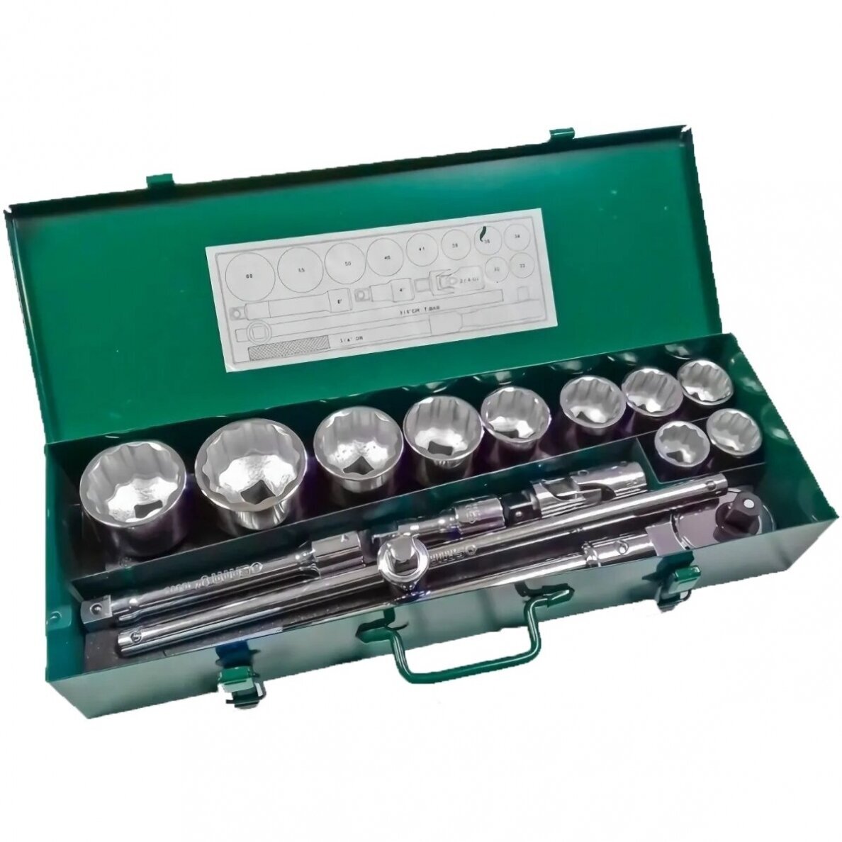 SATA GALVUČIŲ RINKINYS 3/4" (15VNT) (COLINĖ SISTEMA)