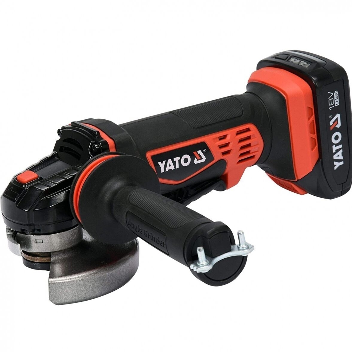 YATO AKUMULIATORINIS ŠLIFUOKLIS KAMPINIS 125MM 18V LI-ION
