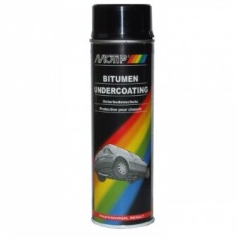 MOTIP Aerozolis - Bituminė dugno danga / Bitumen Based Undercoating 500 ml