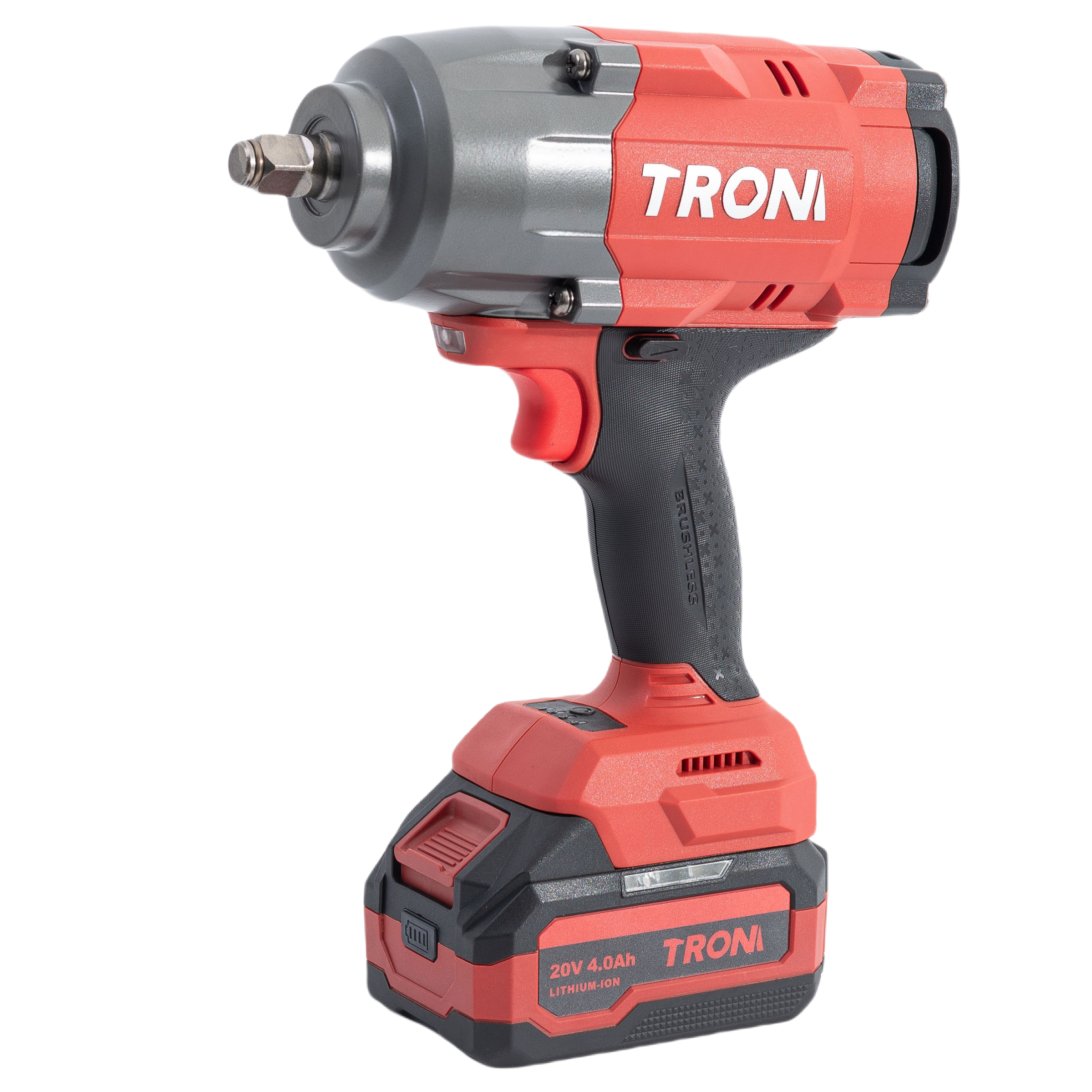 TROM Akumuliatorinis smūginis suktuvas 1/2'' 20V LI-ION 1800nm 2x 4.0ah (Tinka MAKITA 18v akumuliatoriai)