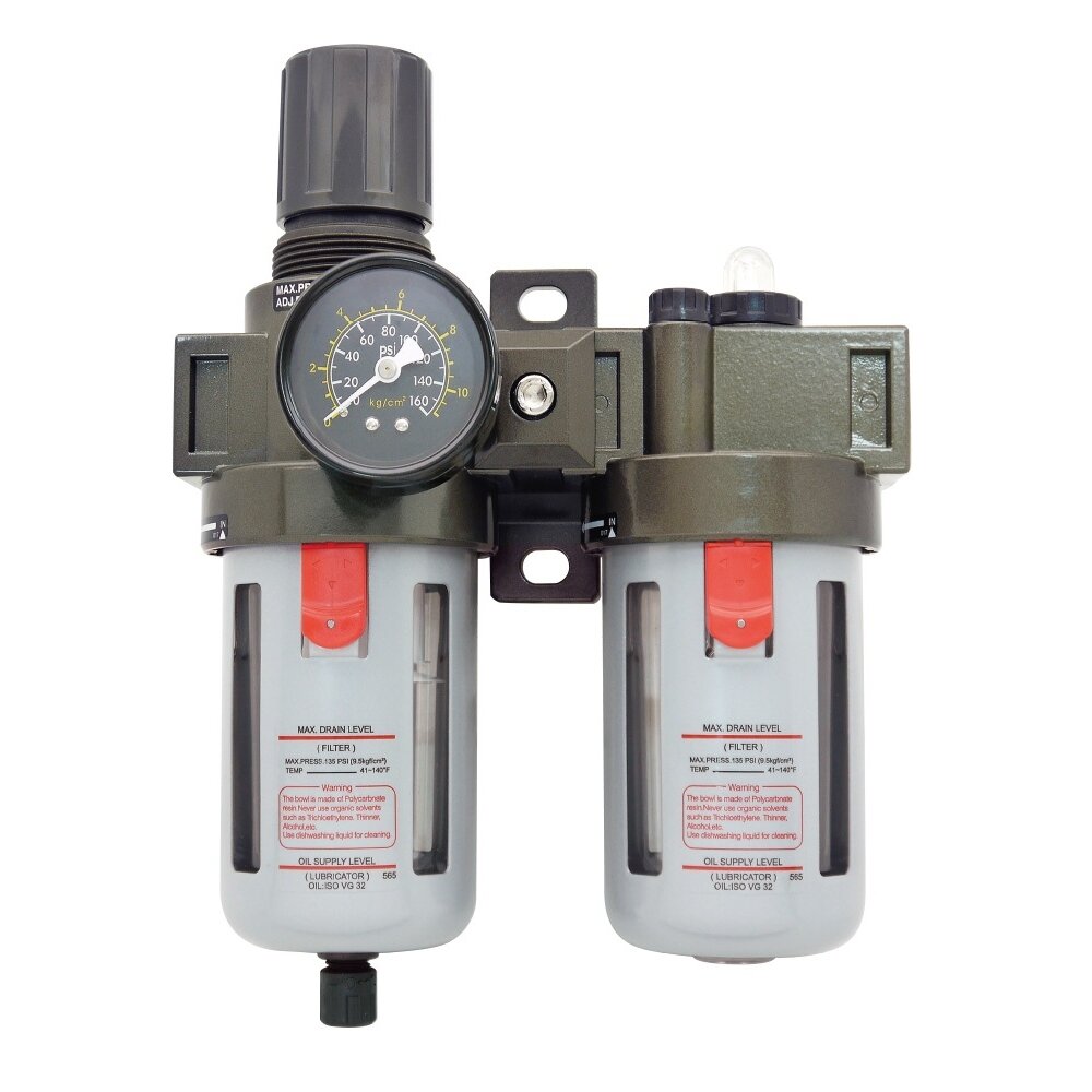 SUMAKE Oro srauto reguliatorius 1/2" su filtru ir tepaline
