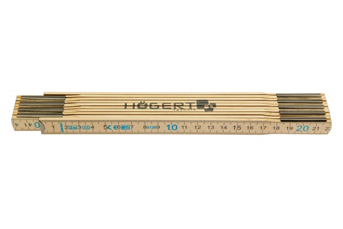 Medinė ruletė HOGERT HT4M262 (2m x 16mm)