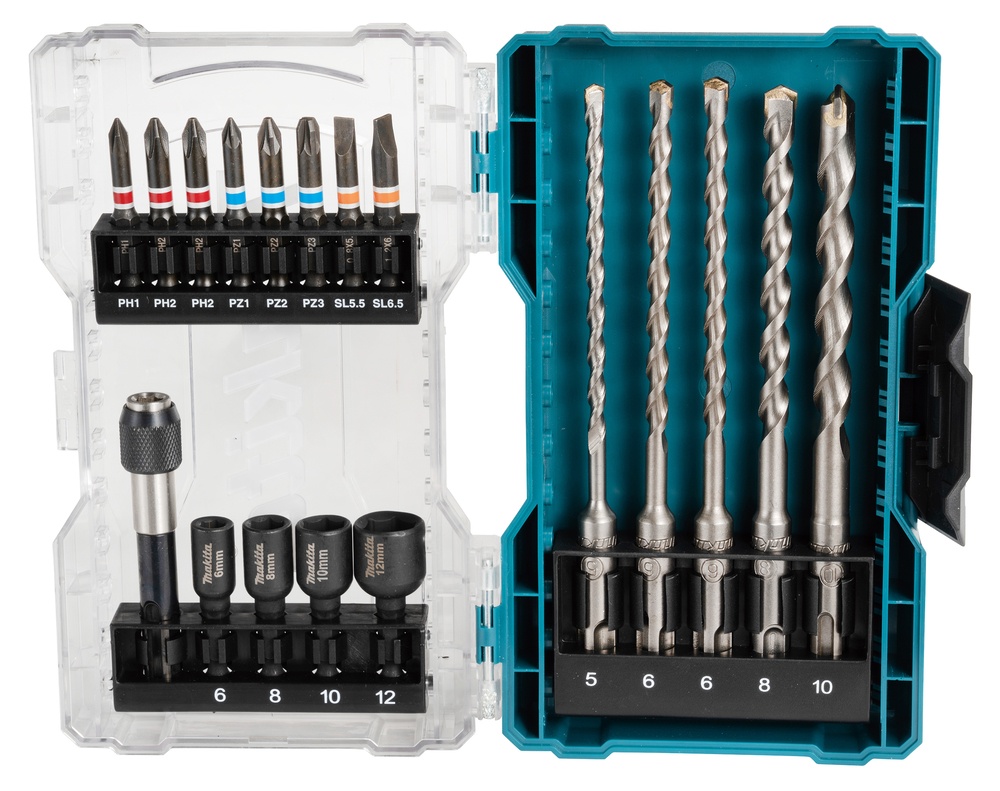 Grąžtų ir atsuktuvo antgalių rinkinys Makita E-07026