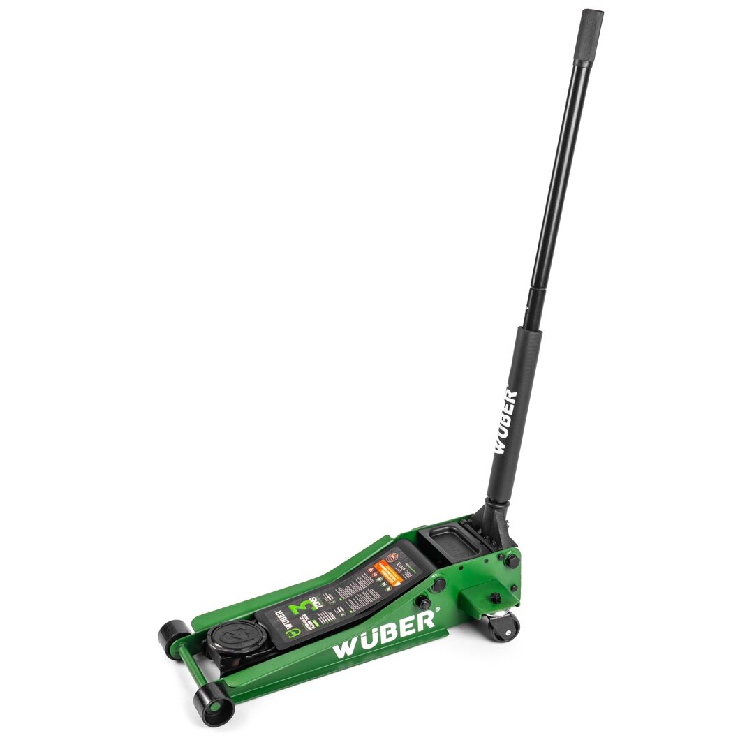 Itin žemo profilio hidraulinis domkratas su ratukais W22003 | dvigubas spyruoklinis cilindras | 75-505 mm | 3 tonos