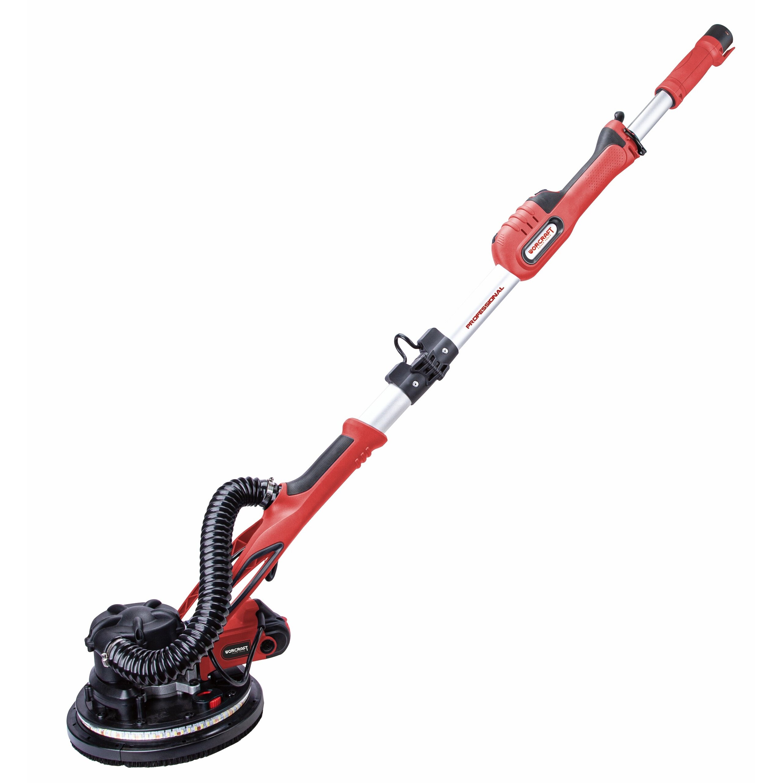 WORCRAFT Šlifuoklis "Žirafa" luboms ir sienoms su nutraukimu 215mm 900W 230V