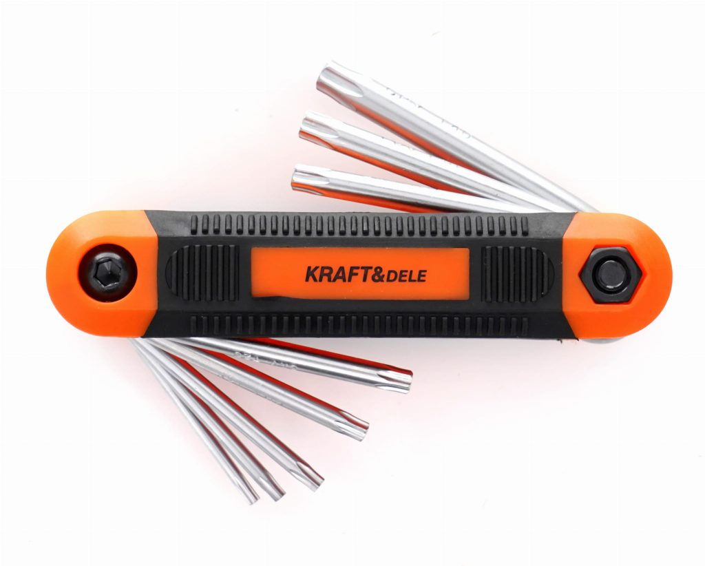 Sulankstomų TORX raktų rinkinys 8 vnt. KD11935